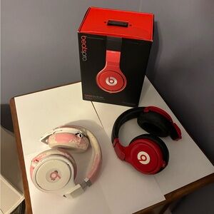 Beats Solo Headphones in Red and White Limited Edition Nicki Minaj Lil Wayne